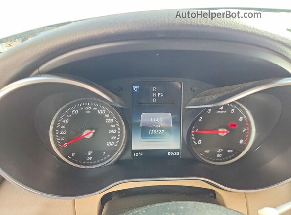 55SWF4JB6HU222439 2017 MERCEDES-BENZ C Белый Вид щитка приборов