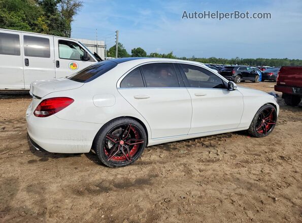 55SWF4JB6HU222439 2017 MERCEDES-BENZ C Белый Задняя правая четверть