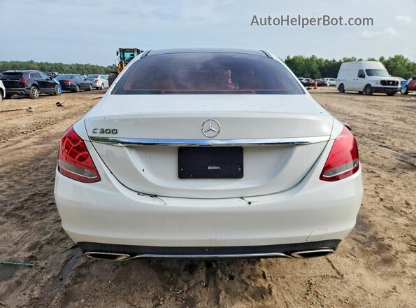 55SWF4JB6HU222439 2017 MERCEDES-BENZ C Белый Вид сзади