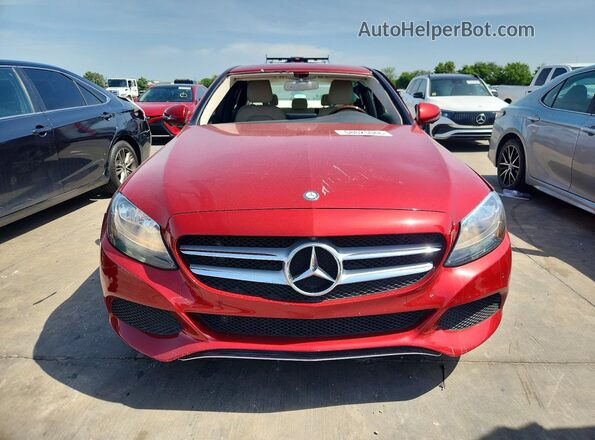 55SWF4JB6HU228788 2017 MERCEDES-BENZ C Red წინა ხედი