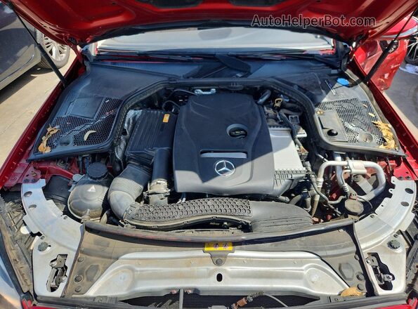 55SWF4JB6HU228788 2017 MERCEDES-BENZ C Red უკანა სალონის ხედი