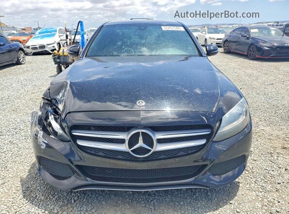 55SWF4JB6JU236721 2018 MERCEDES-BENZ C Black Դիմացի տեսք