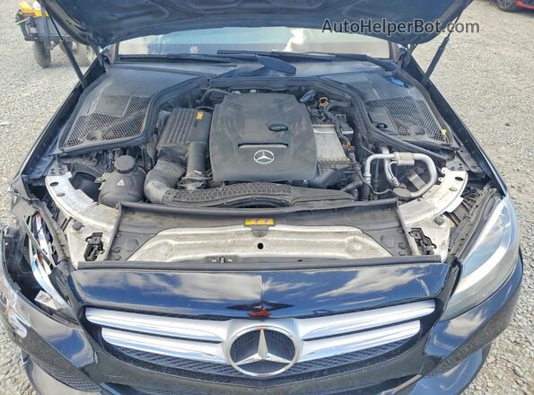 55SWF4JB6JU236721 2018 MERCEDES-BENZ C Black Սալոնի հետևի տեսք