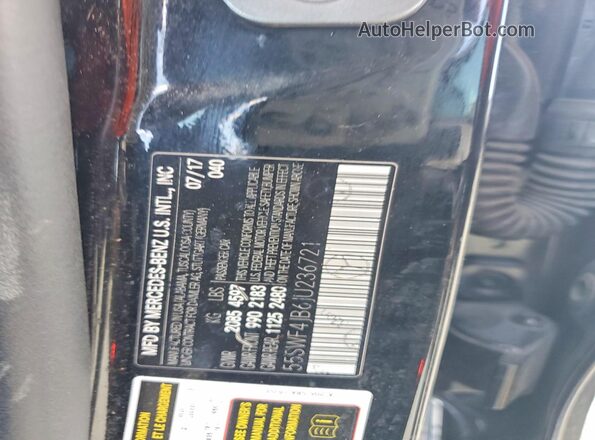 55SWF4JB6JU236721 2018 MERCEDES-BENZ C Black Շարժիչի բաժամունքի տեսք