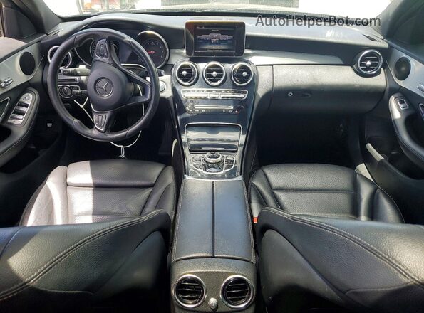 55SWF4JB6JU236721 2018 MERCEDES-BENZ C Black Առջևի վահանակի տեսք