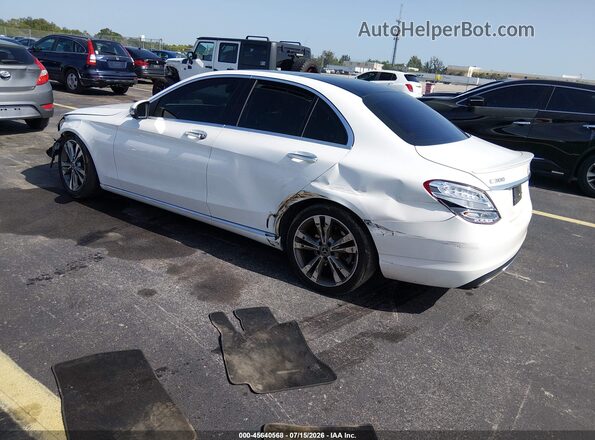 55SWF4JB6JU240445 2018 MERCEDES-BENZ C-CLASS White Հետևի ձախ