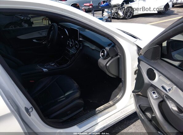 55SWF4JB6JU240445 2018 MERCEDES-BENZ C-CLASS White Սալոնի դիմացի տեսք