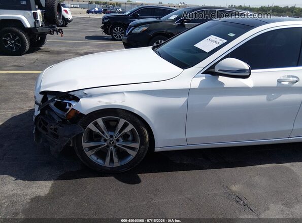 55SWF4JB6JU240445 2018 MERCEDES-BENZ C-CLASS White Դիմացի տեսք