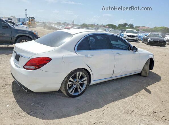 55SWF4JB6JU249243 2018 MERCEDES-BENZ C White Trasero derecho