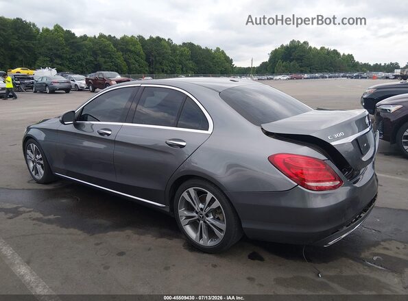 55SWF4JB6JU267161 2018 MERCEDES-BENZ C-CLASS Gray Tył lewy