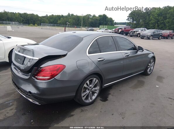 55SWF4JB6JU267161 2018 MERCEDES-BENZ C-CLASS Gray Tył prawy