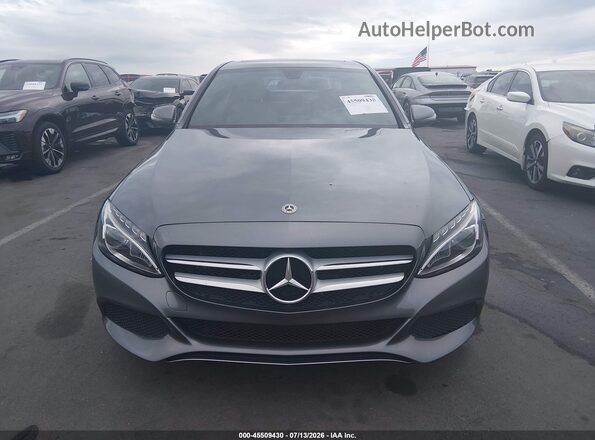 55SWF4JB6JU267161 2018 MERCEDES-BENZ C-CLASS Gray Widok zestawu wskaźników