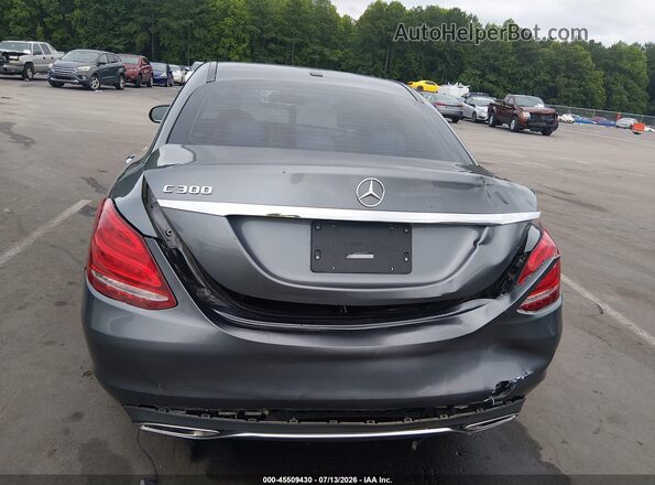 55SWF4JB6JU267161 2018 MERCEDES-BENZ C-CLASS Gray Widok z przodu