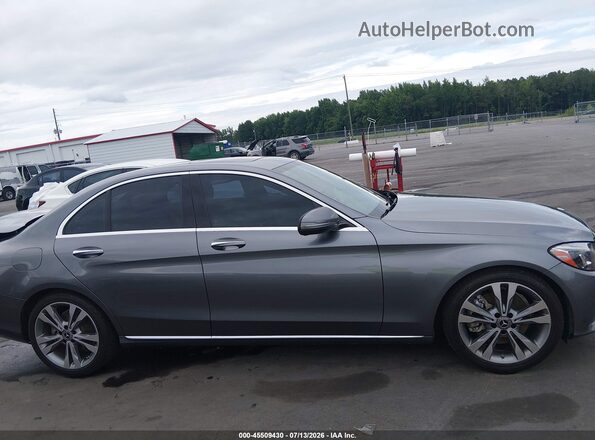 55SWF4JB6JU267161 2018 MERCEDES-BENZ C-CLASS Gray Widok wnętrza z tyłu