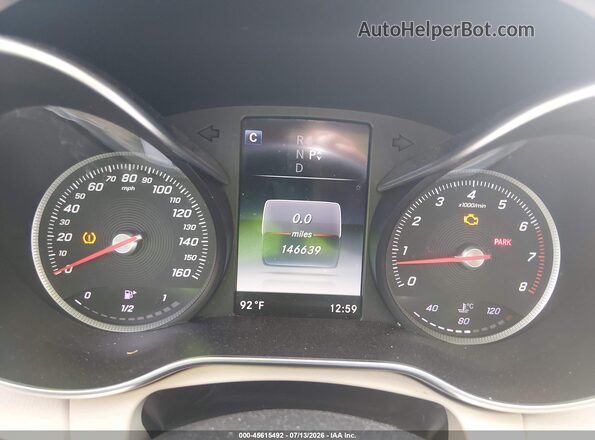 55SWF4JB7GU077491 2016 MERCEDES-BENZ C-CLASS Black Հետևի նստատեղերի տեսք