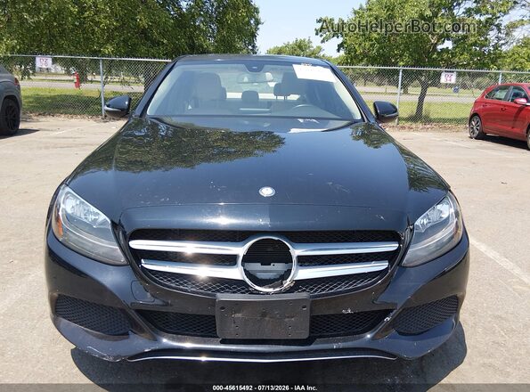 55SWF4JB7GU077491 2016 MERCEDES-BENZ C-CLASS Black Դիմացի տեսք