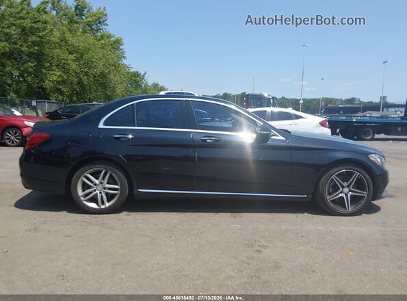 55SWF4JB7GU077491 2016 MERCEDES-BENZ C-CLASS Black Սալոնի հետևի տեսք