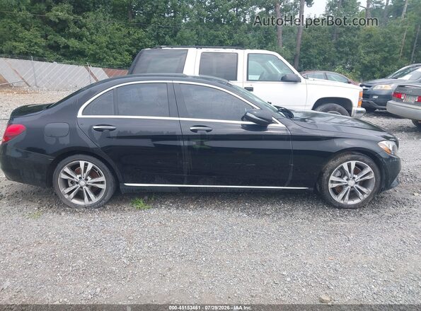 55SWF4JB7GU105306 2016 MERCEDES-BENZ C-CLASS Black Rear interior view