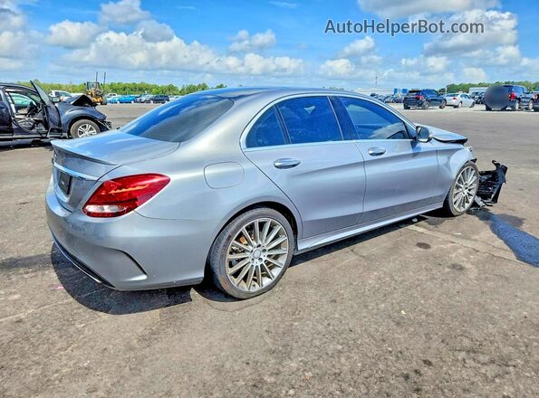 55SWF4JB7GU120145 2016 MERCEDES-BENZ C Серебряный Задняя правая четверть