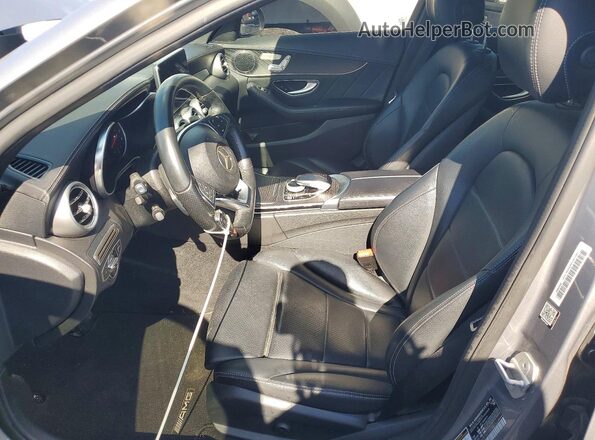 55SWF4JB7GU120145 2016 MERCEDES-BENZ C Серебряный Вид салона спереди