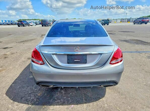 55SWF4JB7GU120145 2016 MERCEDES-BENZ C Серебряный Вид сзади