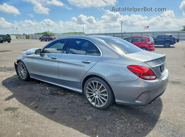 55SWF4JB7GU120145 2016 MERCEDES-BENZ C Серебряный Задняя левая четверть