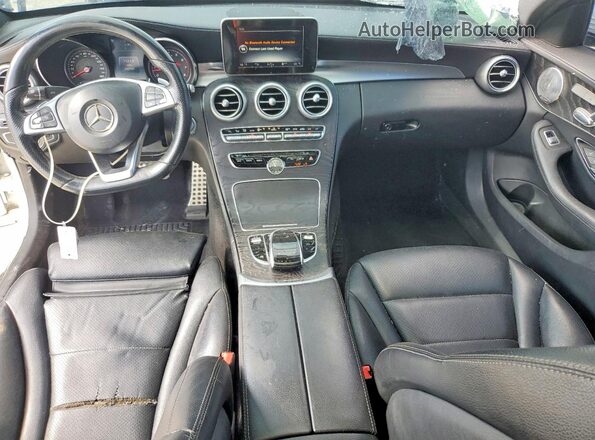 55SWF4JB7GU170544 2016 MERCEDES-BENZ C White Vista del salpicadero