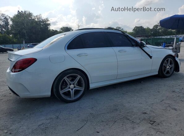 55SWF4JB7GU170544 2016 MERCEDES-BENZ C White Trasero derecho