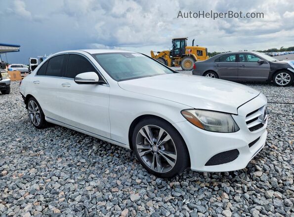 55SWF4JB7HU192836 2017 MERCEDES-BENZ C White Front right
