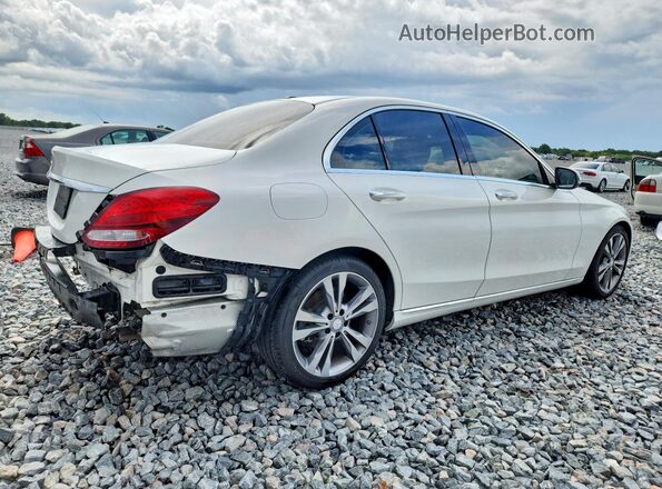 55SWF4JB7HU192836 2017 MERCEDES-BENZ C White Rear right