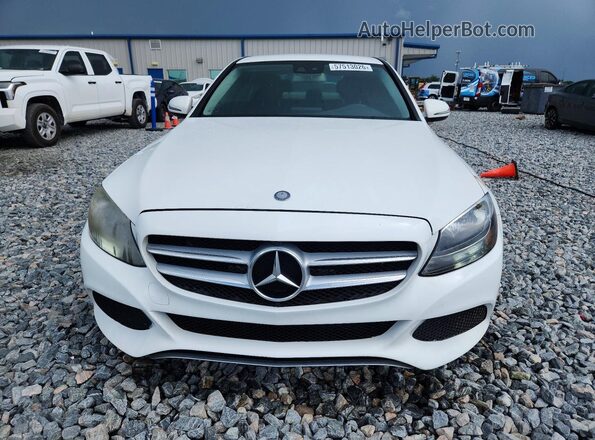 55SWF4JB7HU192836 2017 MERCEDES-BENZ C White Front view