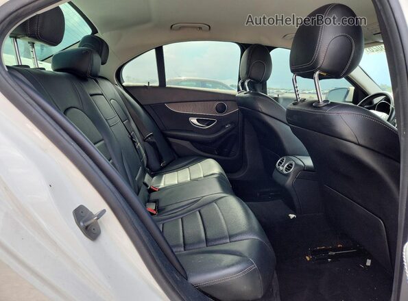 55SWF4JB7HU192836 2017 MERCEDES-BENZ C White Rear seats view