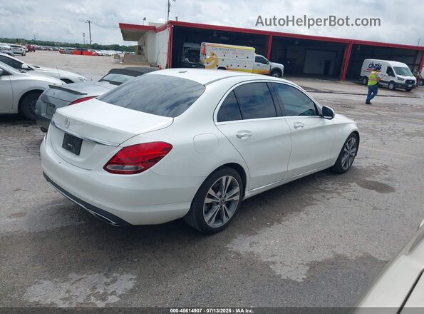55SWF4JB7HU215516 2017 MERCEDES-BENZ C-CLASS White Trasero derecho