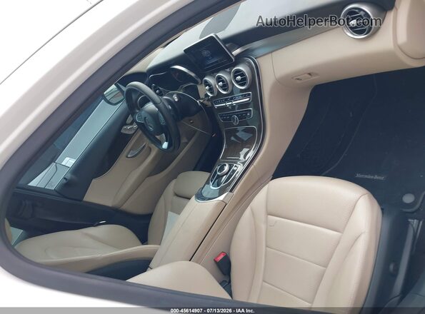 55SWF4JB7HU215516 2017 MERCEDES-BENZ C-CLASS White Vista interior delantera