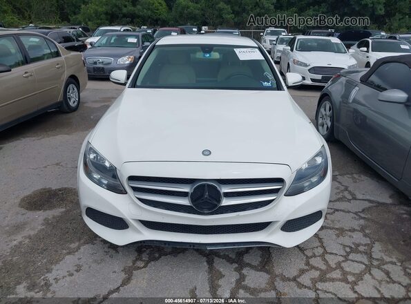55SWF4JB7HU215516 2017 MERCEDES-BENZ C-CLASS White Vista del cuadro de instrumentos