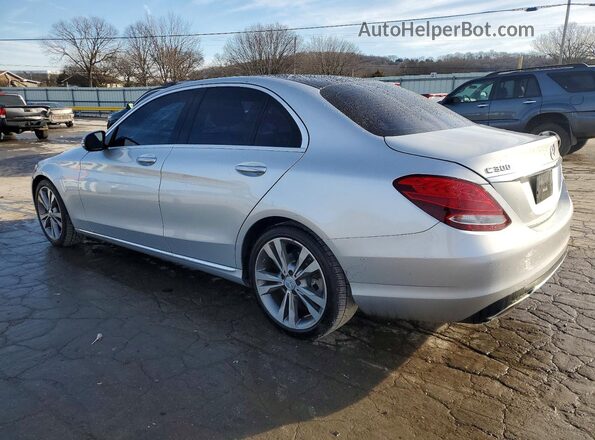 55SWF4JB7HU221980 2017 MERCEDES-BENZ C Серебряный Задняя левая четверть