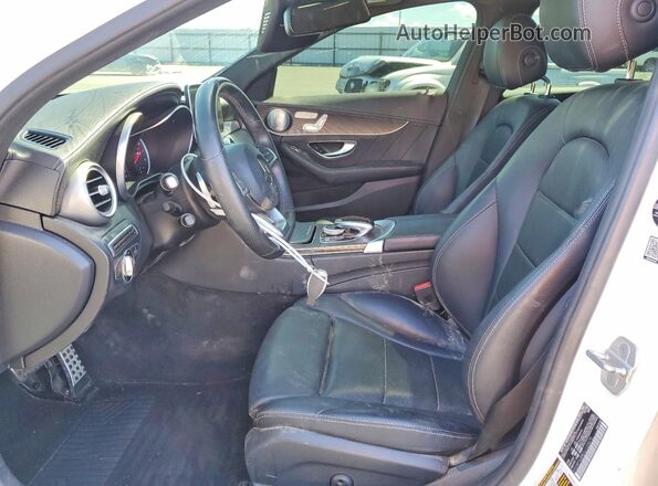 55SWF4JB8GU123670 2016 MERCEDES-BENZ C White Widok wnętrza z przodu