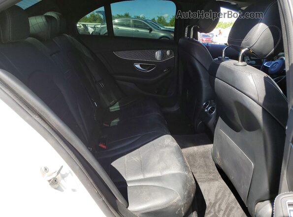 55SWF4JB8GU123670 2016 MERCEDES-BENZ C White Widok tylnych siedzeń