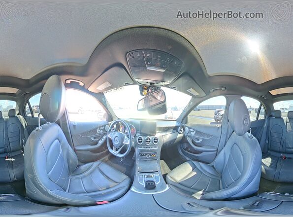 55SWF4JB8GU123670 2016 MERCEDES-BENZ C White Widok wnętrza 360 stopni
