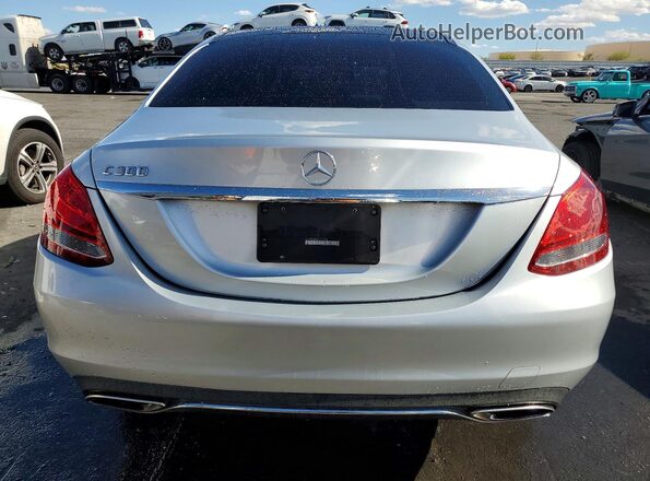 55SWF4JB8GU167796 2016 MERCEDES-BENZ C Silver უკანა ხედი