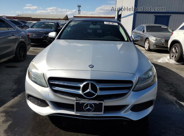 55SWF4JB8GU167796 2016 MERCEDES-BENZ C Silver VIN კოდის სტიკერის ხედი
