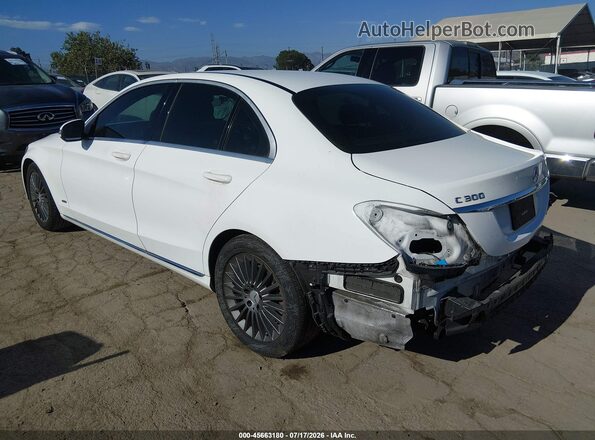 55SWF4JB8GU172268 2016 MERCEDES-BENZ C-CLASS Белый Задняя левая четверть