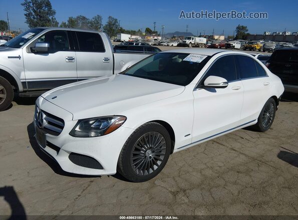 55SWF4JB8GU172268 2016 MERCEDES-BENZ C-CLASS Белый Передняя левая четверть