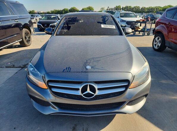 55SWF4JB8HU176466 2017 MERCEDES-BENZ C Gray წინა ხედი