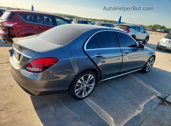 55SWF4JB8HU176466 2017 MERCEDES-BENZ C Gray უკანა მარჯვენა