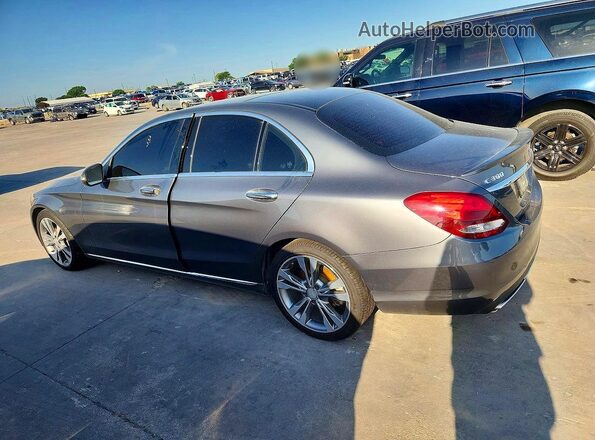 55SWF4JB8HU176466 2017 MERCEDES-BENZ C Gray უკანა მარცხენა