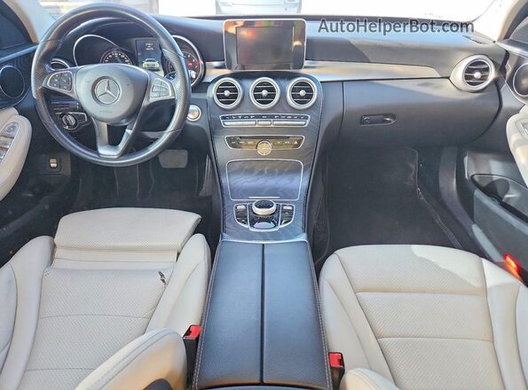 55SWF4JB8HU176466 2017 MERCEDES-BENZ C Gray წინა პანელის ხედი