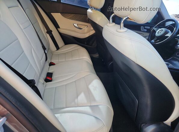 55SWF4JB8HU176466 2017 MERCEDES-BENZ C Gray უკანა სავარძლების ხედი
