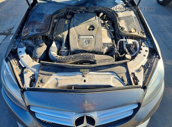 55SWF4JB8HU176466 2017 MERCEDES-BENZ C Gray უკანა სალონის ხედი