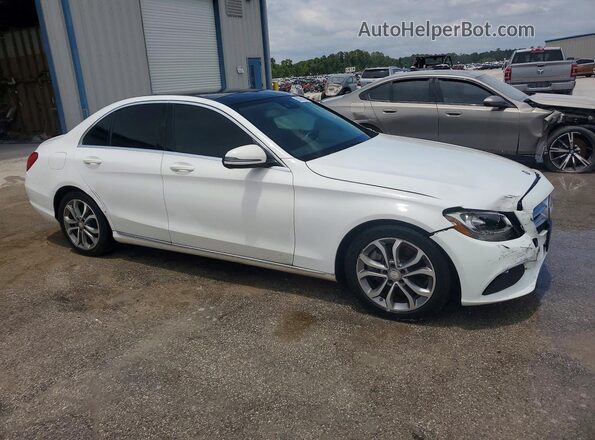 55SWF4JB8HU196250 2017 MERCEDES-BENZ C White Передня права чверть